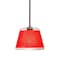 Besa Lighting Pica 9 Cord Pendant, Red Sand, Bronze Finish, 1x9W LED 1TT-PIC9RD-LED-BR - alternate 1